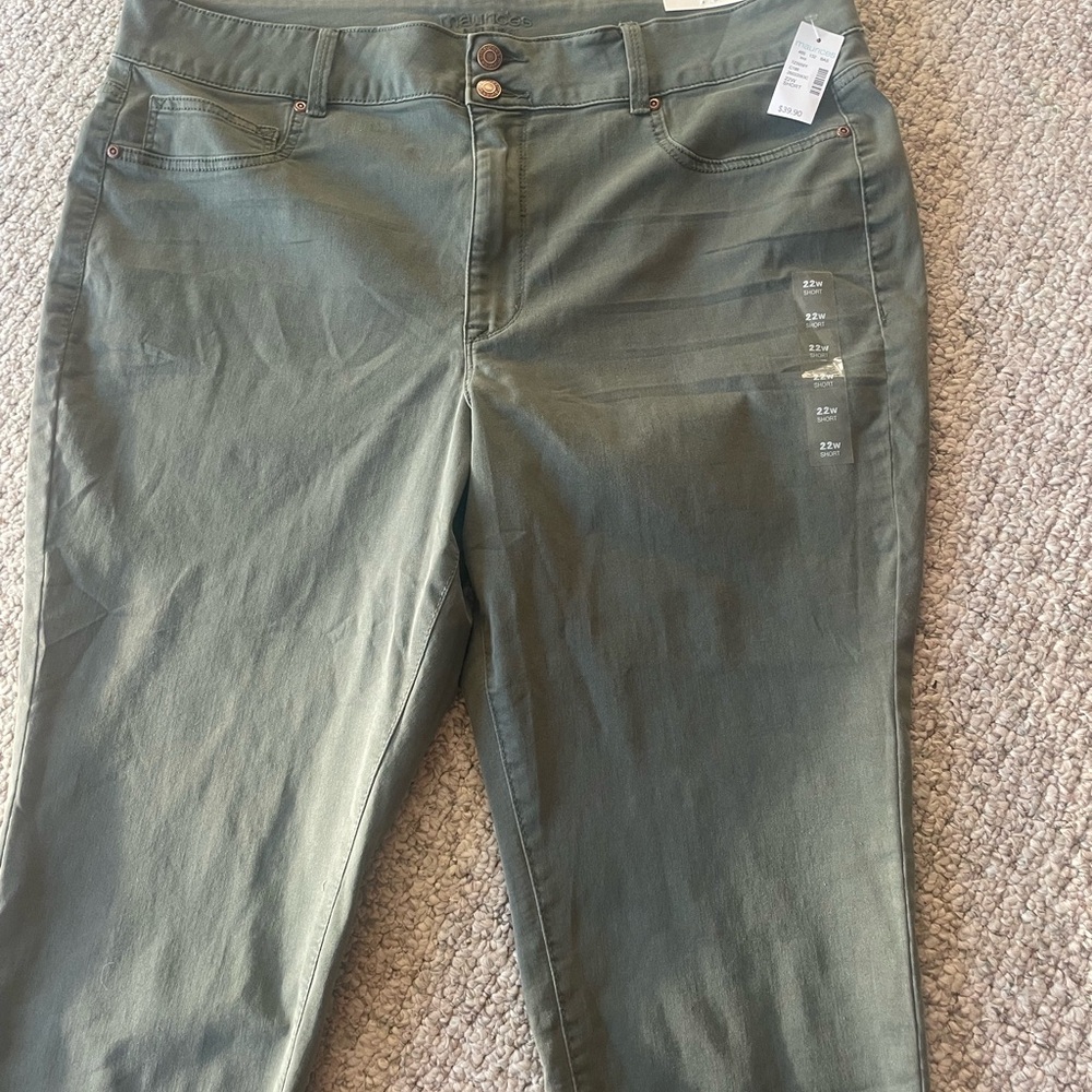Gloria Vanderbilt Olive Pants
